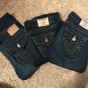 Tru religion and rock revival jeans